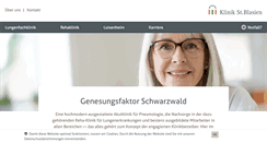 Desktop Screenshot of klinik-st-blasien.de