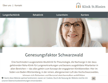 Tablet Screenshot of klinik-st-blasien.de